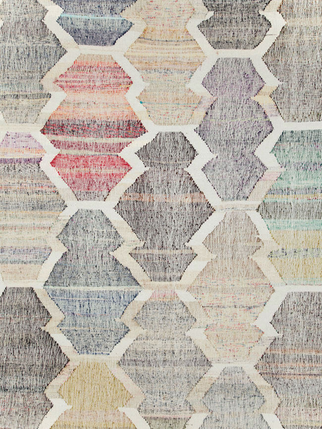 Contemporary Turkish Flatweave Kilim Large Room Size Carpet, No.30115 - Galerie Shabab