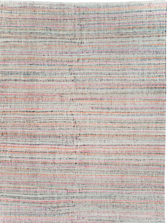 Contemporary Handmade Turkish Flatweave, No.30116 - Galerie Shabab