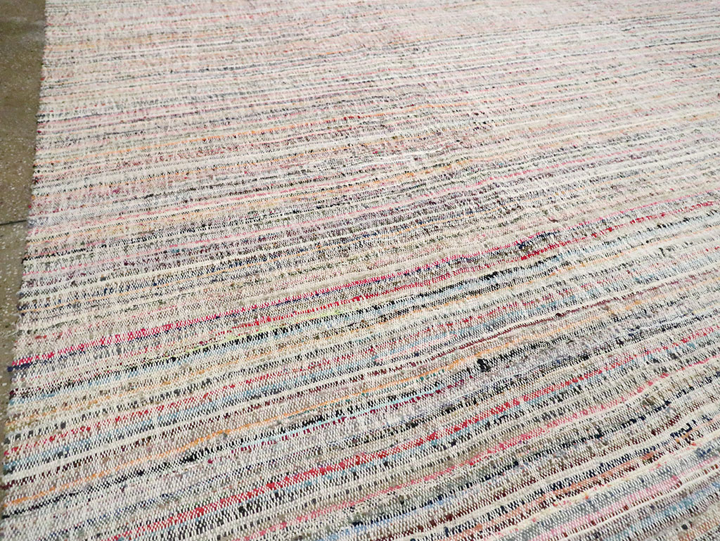 Contemporary Handmade Turkish Flatweave, No.30116 - Galerie Shabab