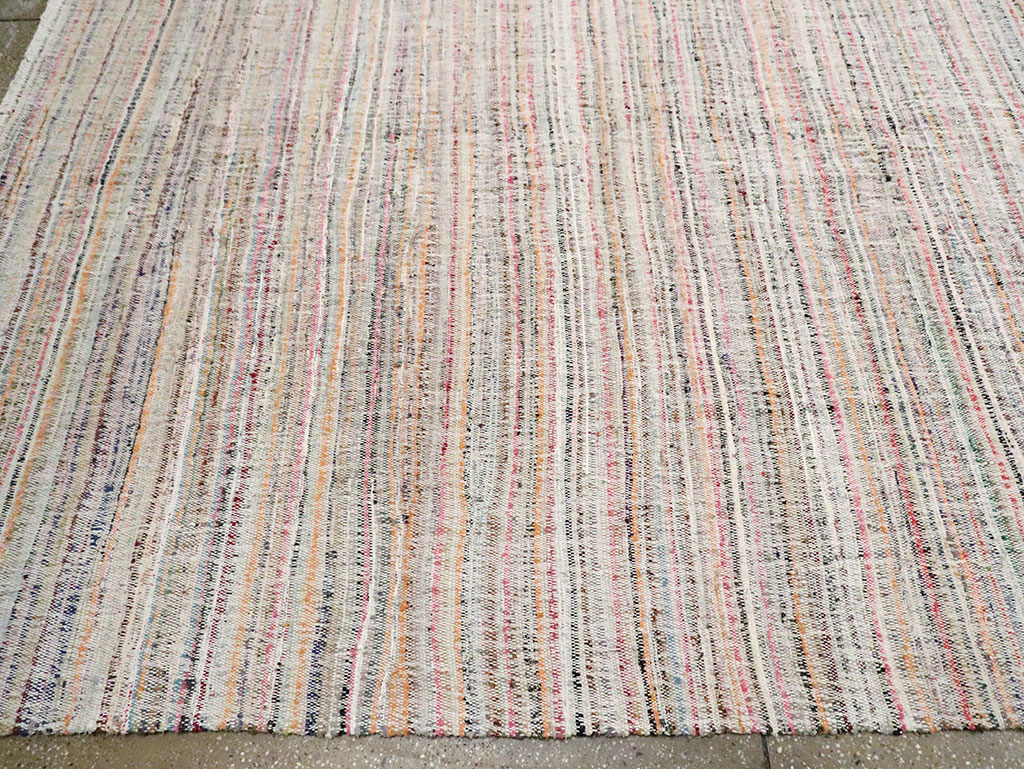 Contemporary Handmade Turkish Flatweave, No.30116 - Galerie Shabab