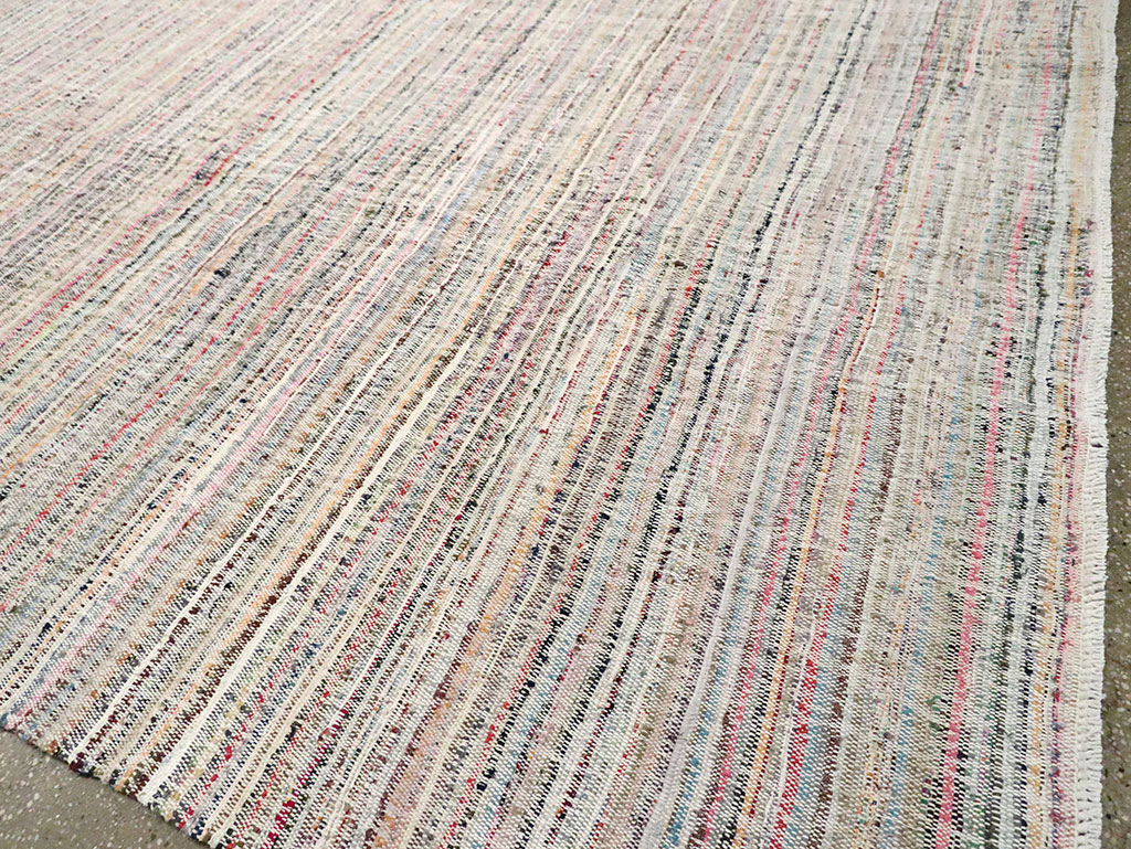 Contemporary Handmade Turkish Flatweave, No.30116 - Galerie Shabab