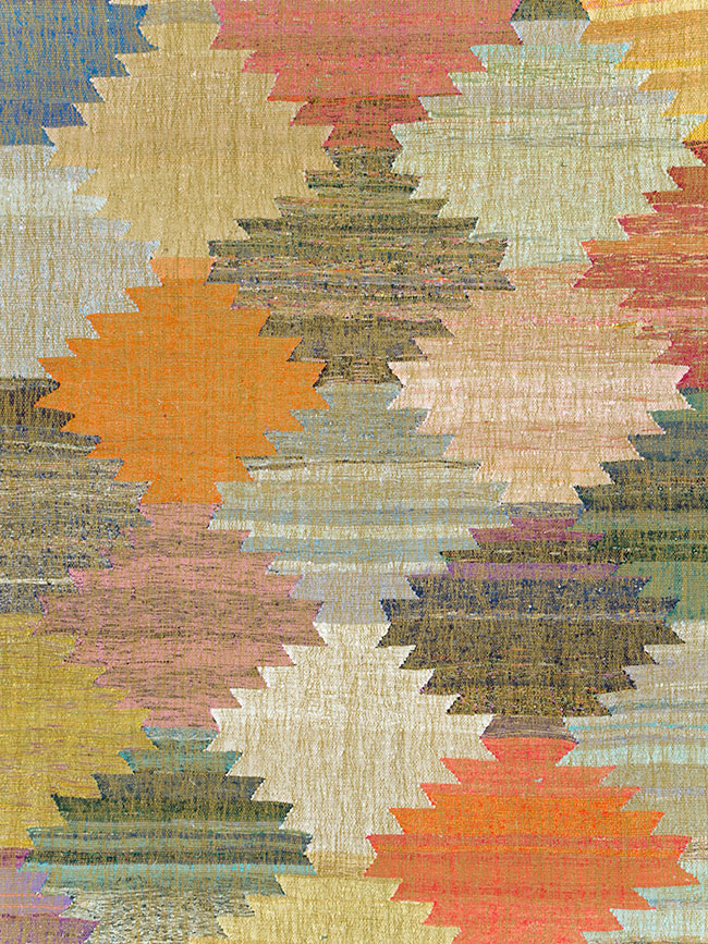 Contemporary Room Size Geometric Turkish Flatweave, No.30117 - Galerie Shabab