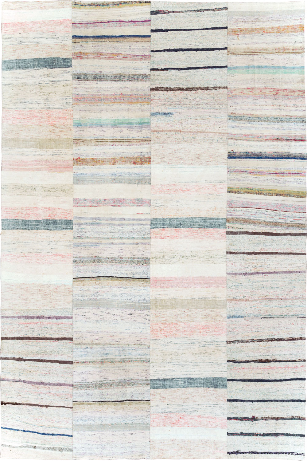 Colorful Mid-20th Century Handmade Turkish Flatweave, No.30119 - Galerie Shabab