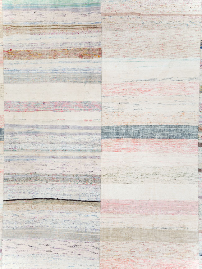 Colorful Mid-20th Century Handmade Turkish Flatweave, No.30119 - Galerie Shabab