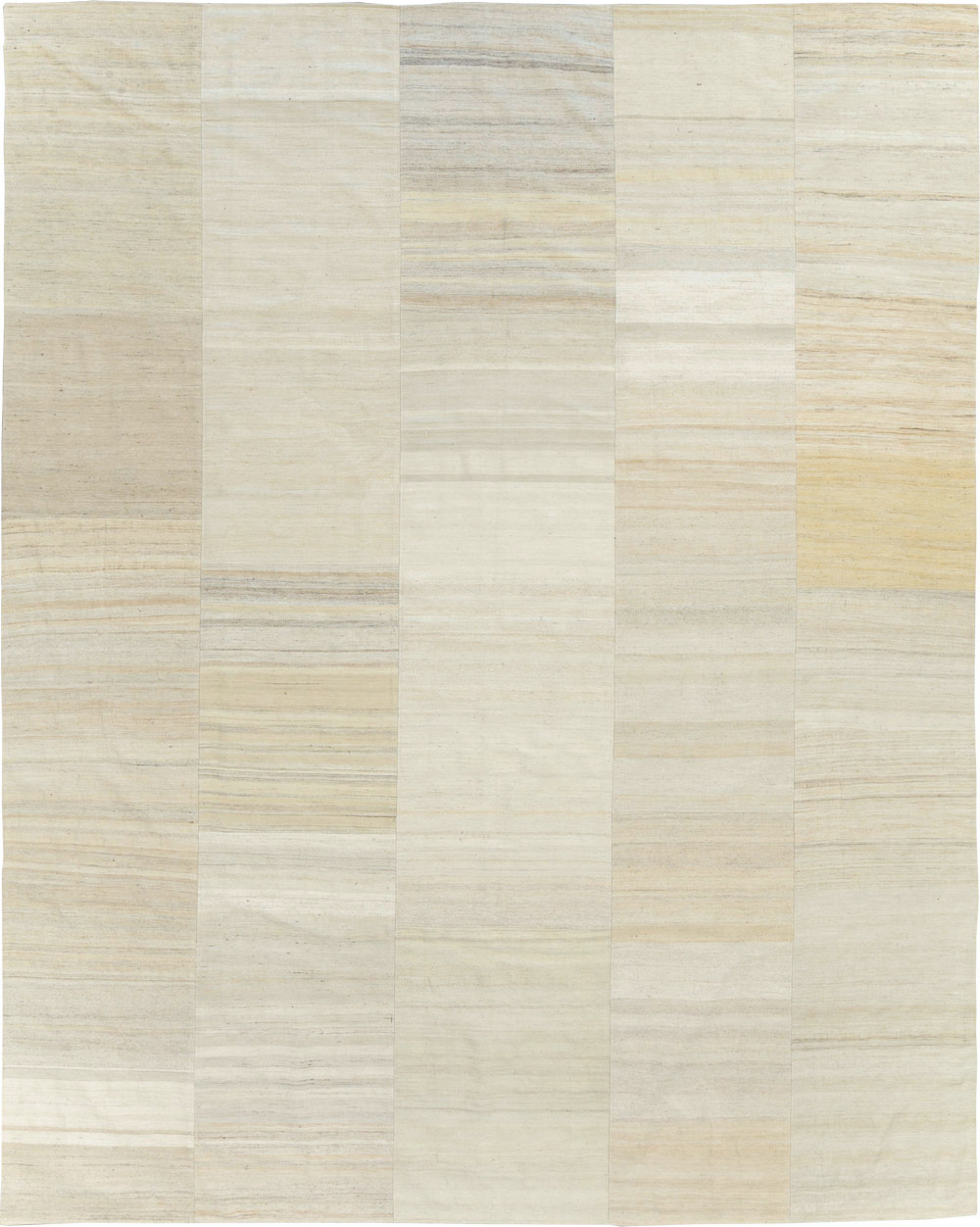 Vintage Turkish Flatweave Kilim Room Size Carpet, No.30123 - Galerie Shabab