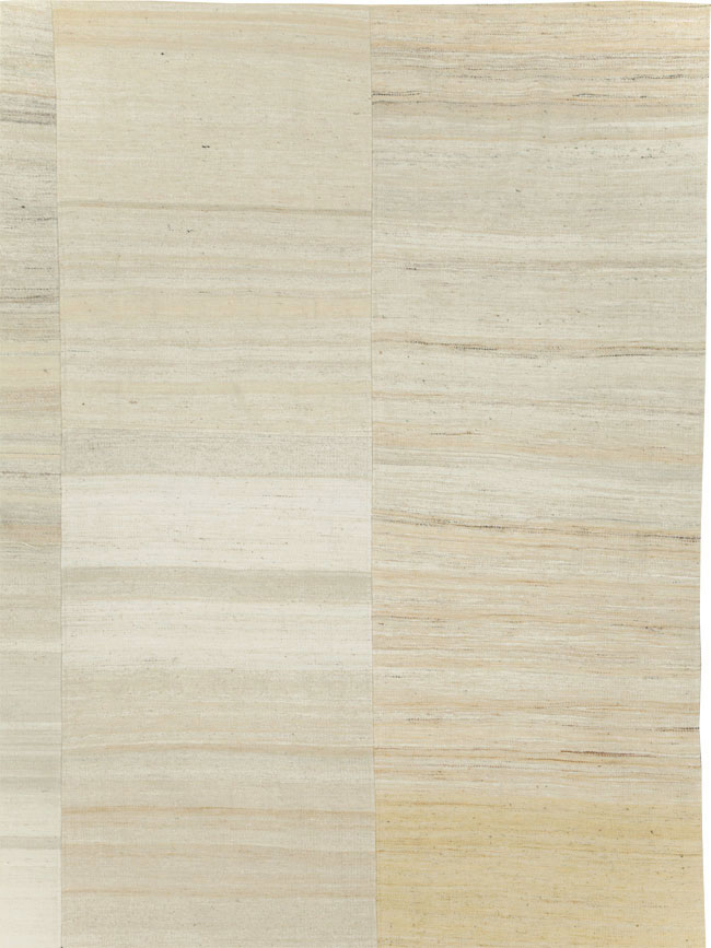 Vintage Turkish Flatweave Kilim Room Size Carpet, No.30123 - Galerie Shabab