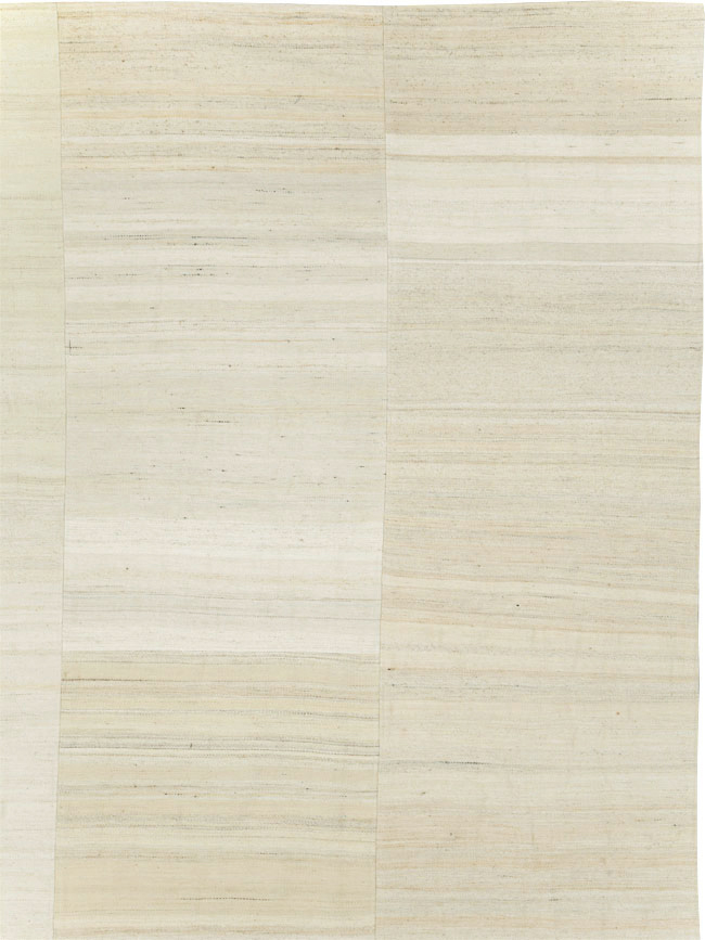 Vintage Turkish Flatweave Kilim Room Size Carpet, No.30123 - Galerie Shabab