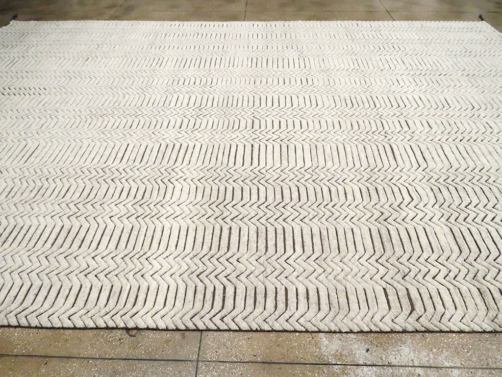 Contemporary Handmade Turkish Large Carpet, No.30130 - Galerie Shabab