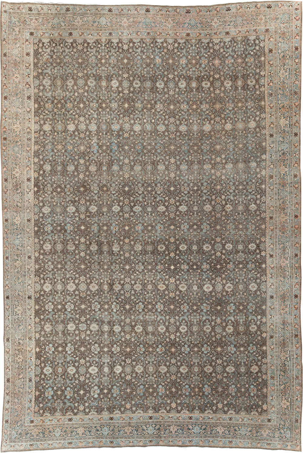 Antique Persian Bidjar Large Room Size Carpet, No.30133 - Galerie Shabab