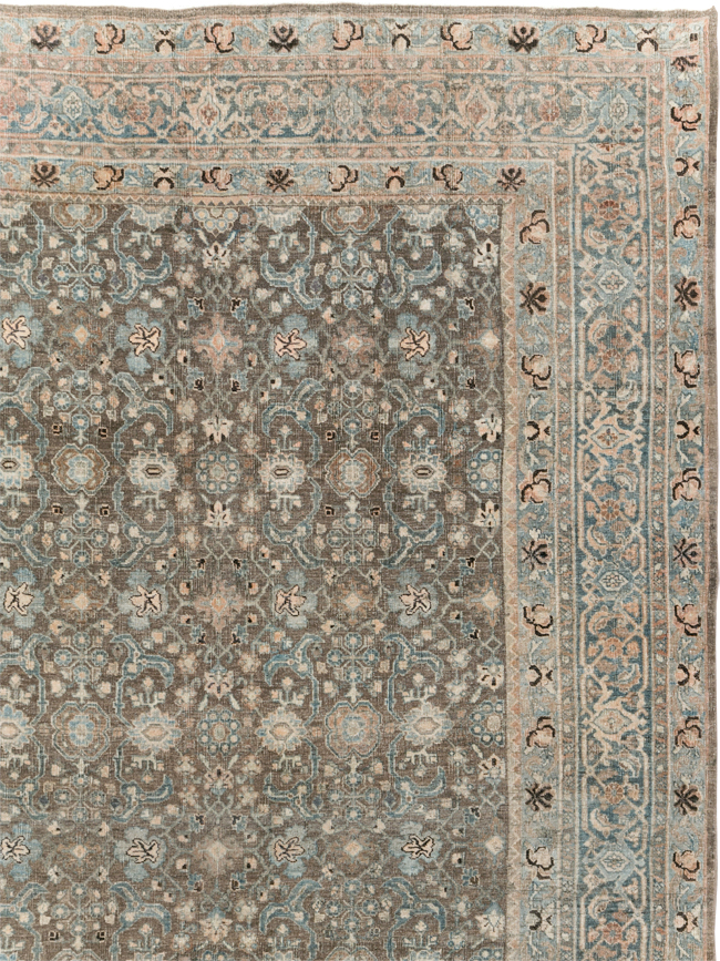 Antique Persian Bidjar Large Room Size Carpet, No.30133 - Galerie Shabab