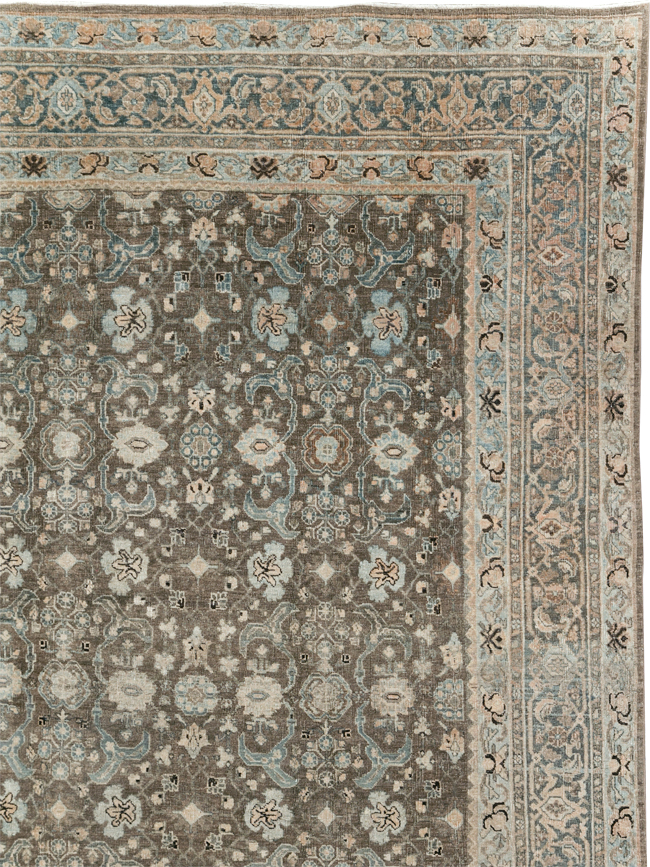 Antique Persian Bidjar Large Room Size Carpet, No.30133 - Galerie Shabab