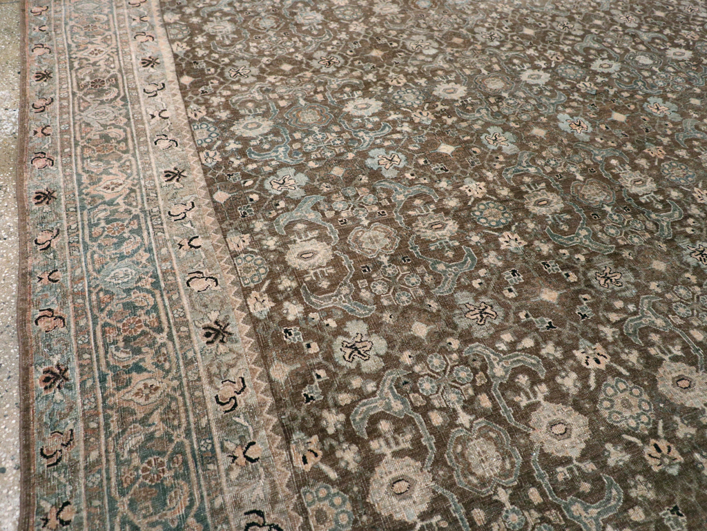 Antique Persian Bidjar Large Room Size Carpet, No.30133 - Galerie Shabab