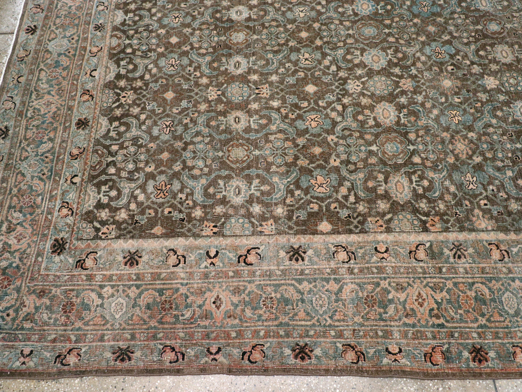 Antique Persian Bidjar Large Room Size Carpet, No.30133 - Galerie Shabab