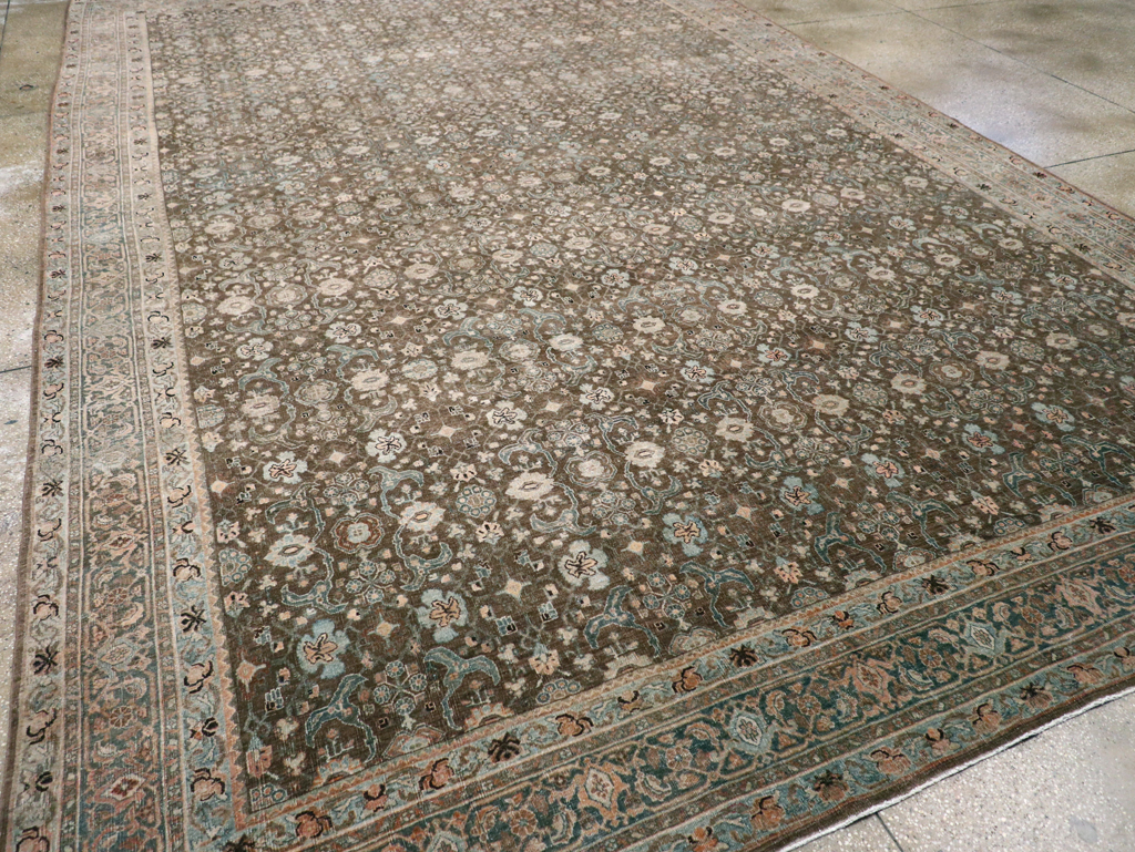 Antique Persian Bidjar Large Room Size Carpet, No.30133 - Galerie Shabab