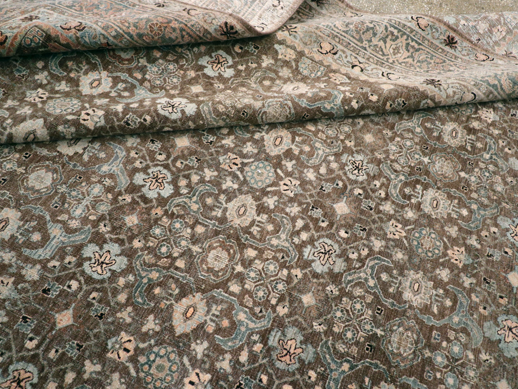 Antique Persian Bidjar Large Room Size Carpet, No.30133 - Galerie Shabab