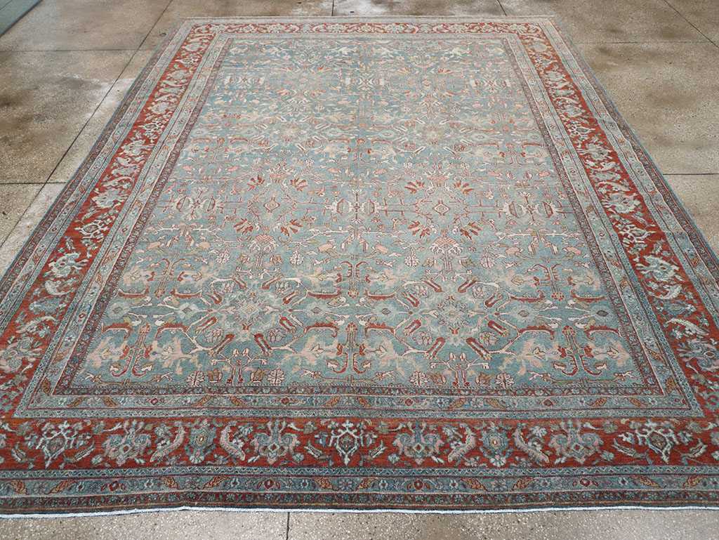 Antique Persian Bibikabad Room Size Carpet, No.30135 - Galerie Shabab
