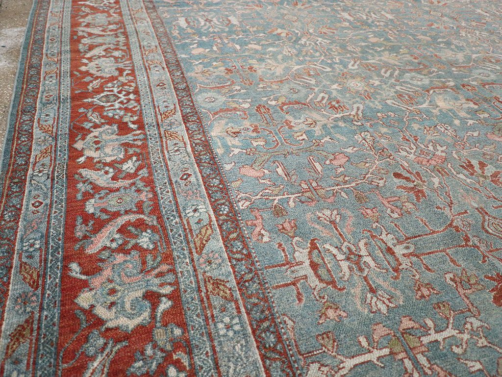 Antique Persian Bibikabad Room Size Carpet, No.30135 - Galerie Shabab