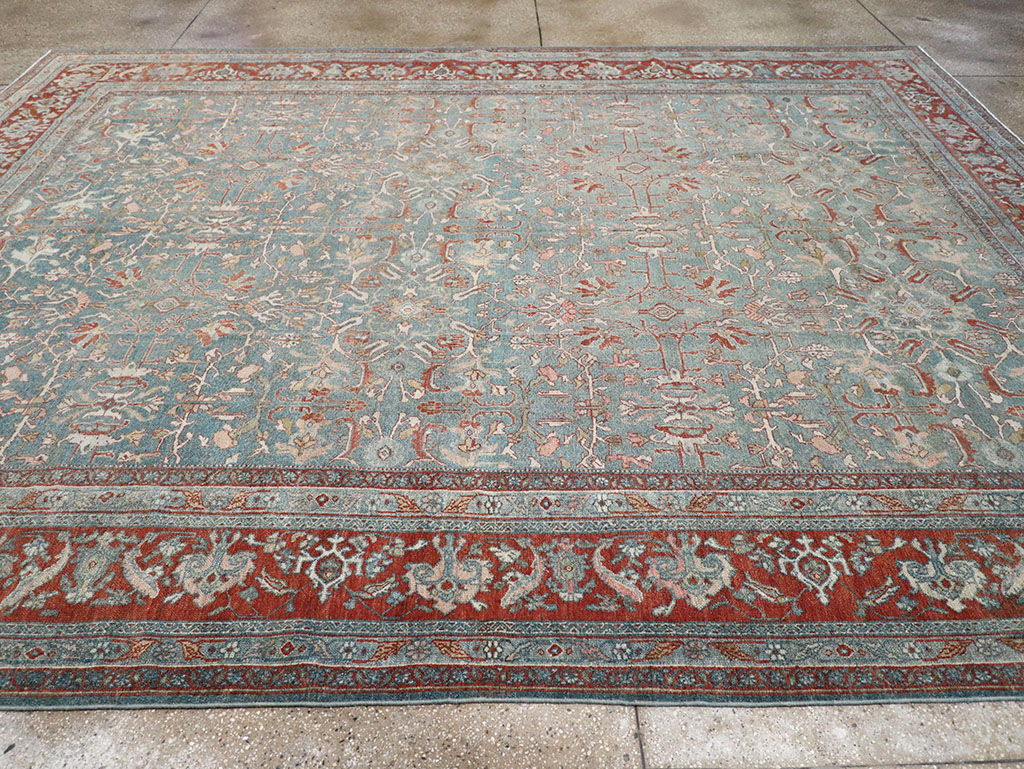 Antique Persian Bibikabad Room Size Carpet, No.30135 - Galerie Shabab