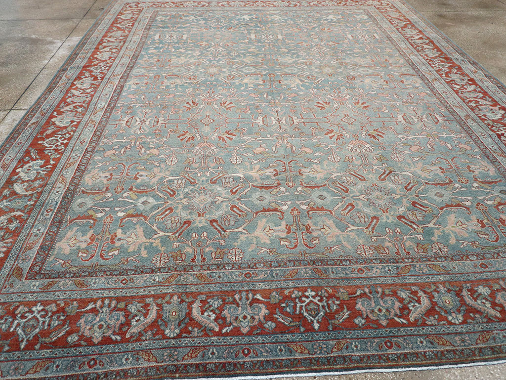 Antique Persian Bibikabad Room Size Carpet, No.30135 - Galerie Shabab