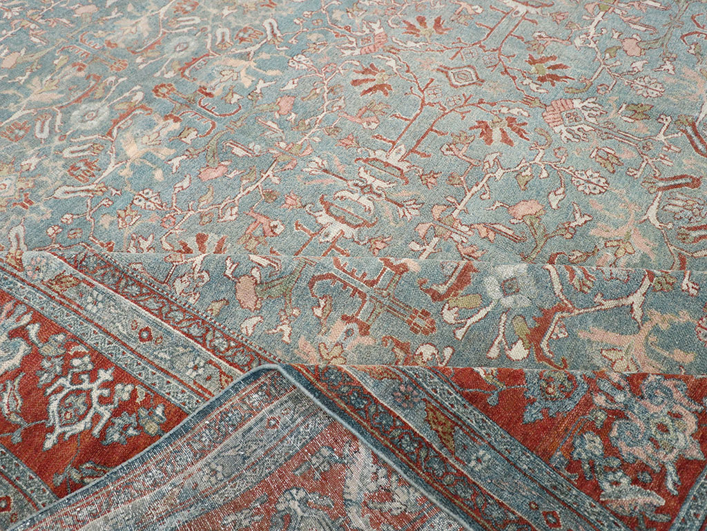 Antique Persian Bibikabad Room Size Carpet, No.30135 - Galerie Shabab