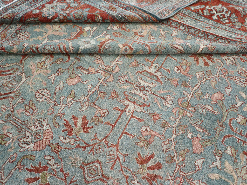 Antique Persian Bibikabad Room Size Carpet, No.30135 - Galerie Shabab