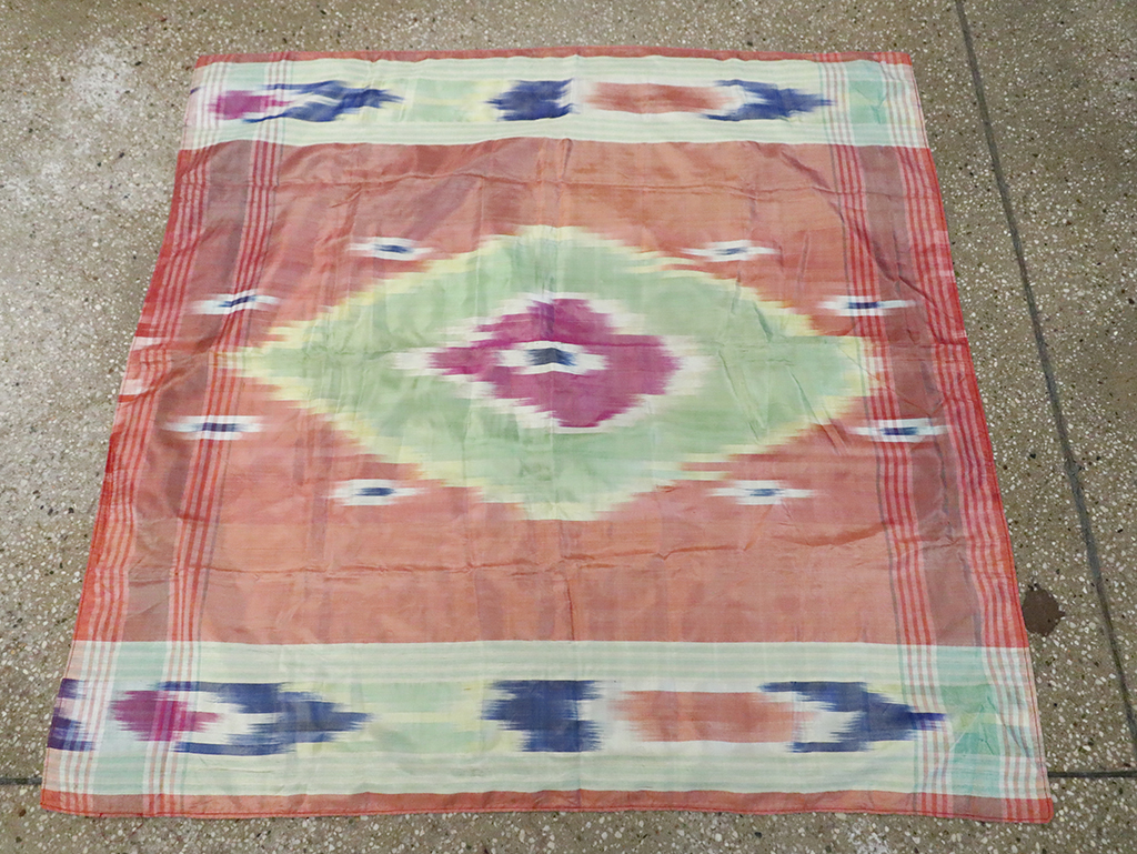 Vintage Central Asian Square Ikat Textile, No.30136 - Galerie Shabab