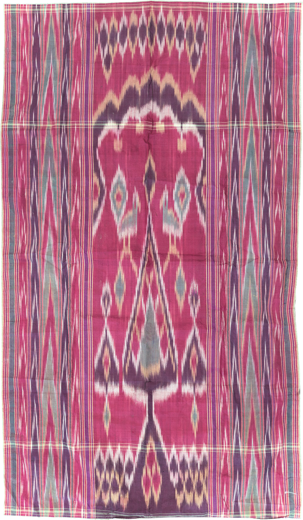 Vintage Persian Yazd Silk Textile, No.30140 - Galerie Shabab