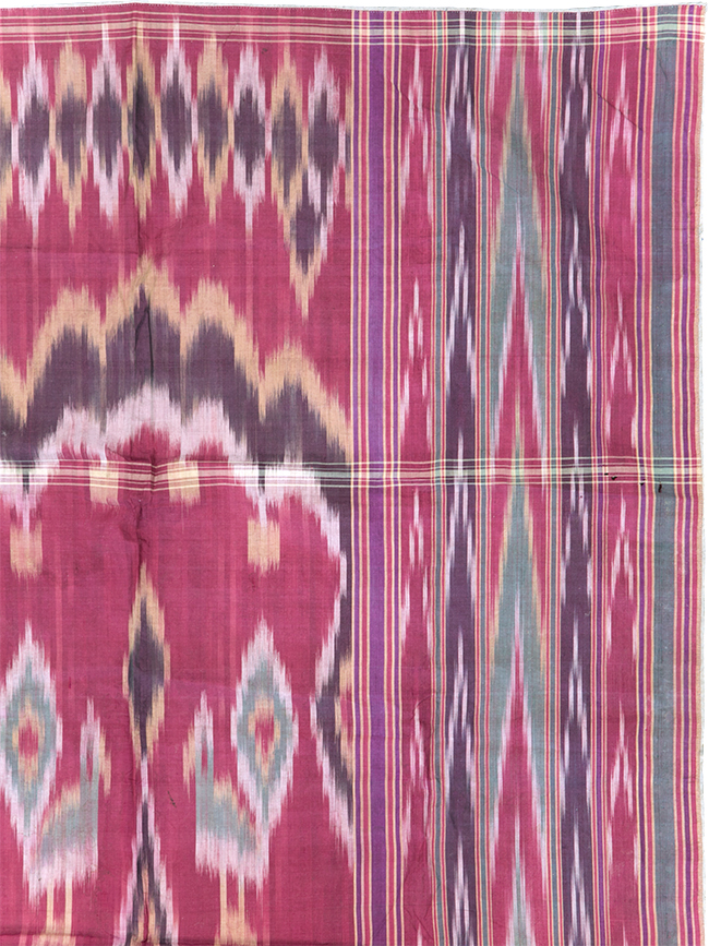 Vintage Persian Yazd Silk Textile, No.30140 - Galerie Shabab
