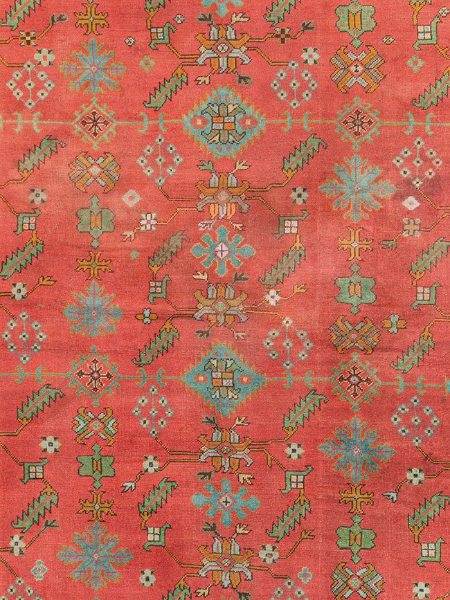 Antique Turkish Oushak Carpet, No.30142 - Galerie Shabab