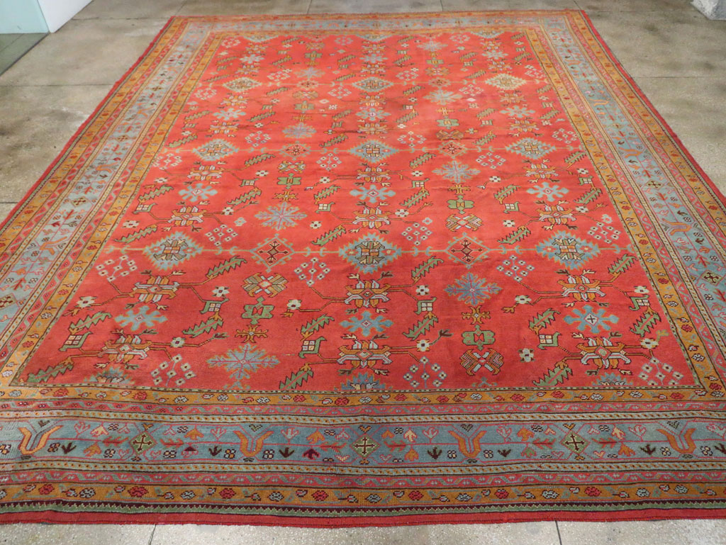 Antique Turkish Oushak Carpet, No.30142 - Galerie Shabab