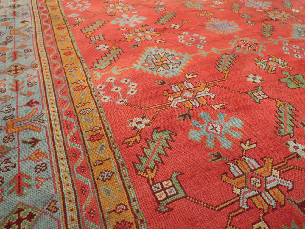 Antique Turkish Oushak Carpet, No.30142 - Galerie Shabab