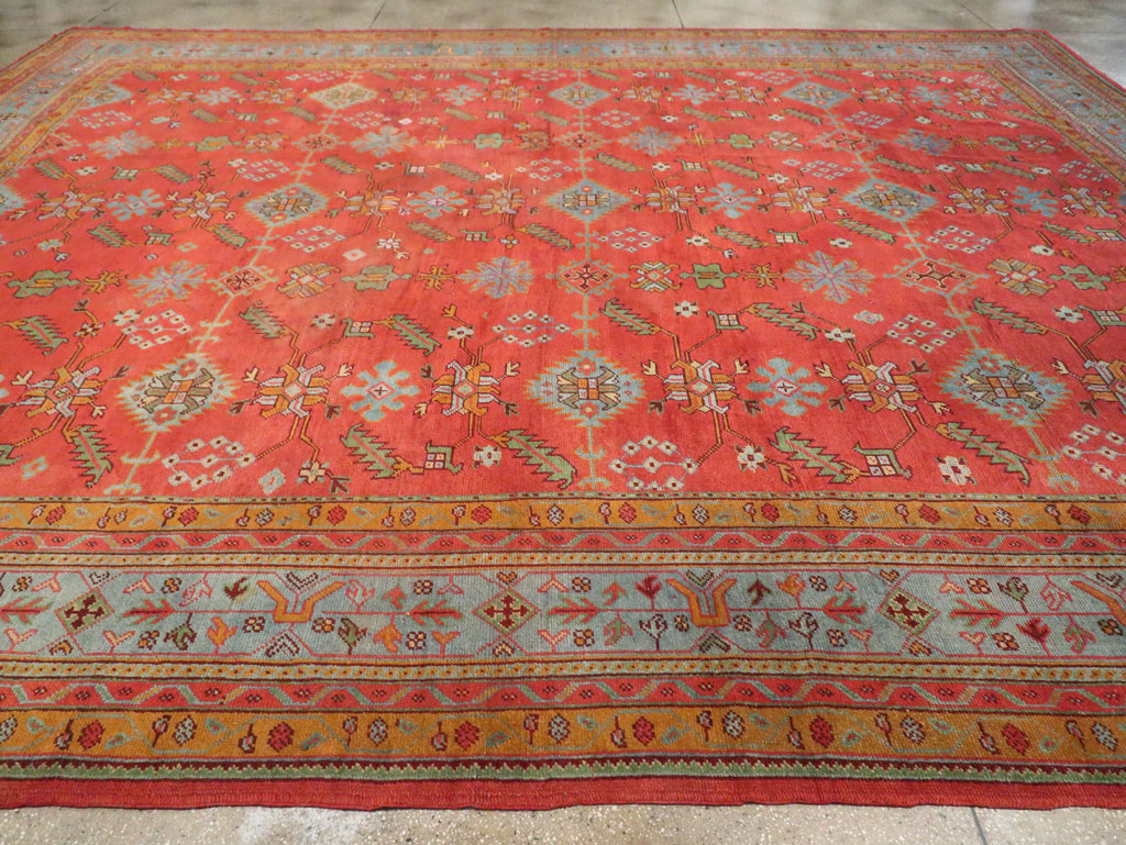 Antique Turkish Oushak Carpet, No.30142 - Galerie Shabab