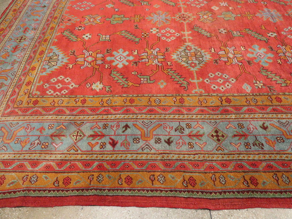 Antique Turkish Oushak Carpet, No.30142 - Galerie Shabab