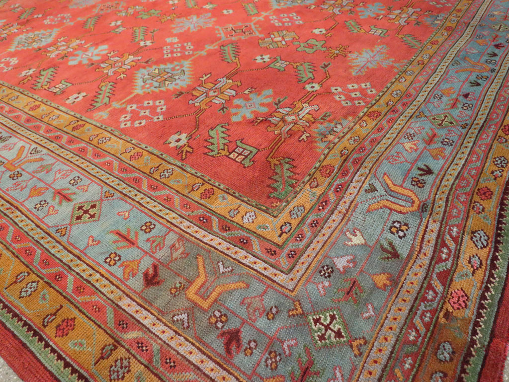 Antique Turkish Oushak Carpet, No.30142 - Galerie Shabab