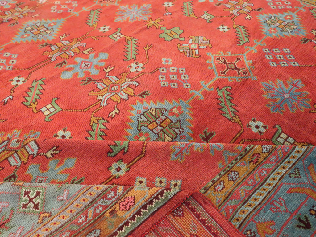 Antique Turkish Oushak Carpet, No.30142 - Galerie Shabab