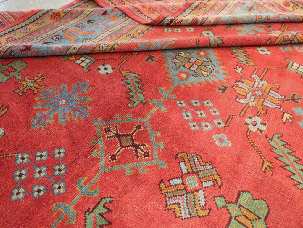 Antique Turkish Oushak Carpet, No.30142 - Galerie Shabab