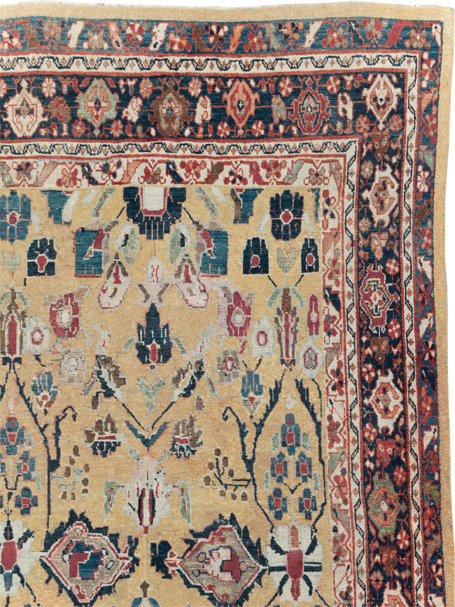 Antique Persian Mahal Room Size Carpet, No.30147 - Galerie Shabab