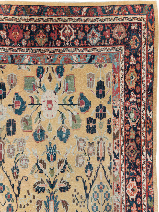 Antique Persian Mahal Room Size Carpet, No.30147 - Galerie Shabab