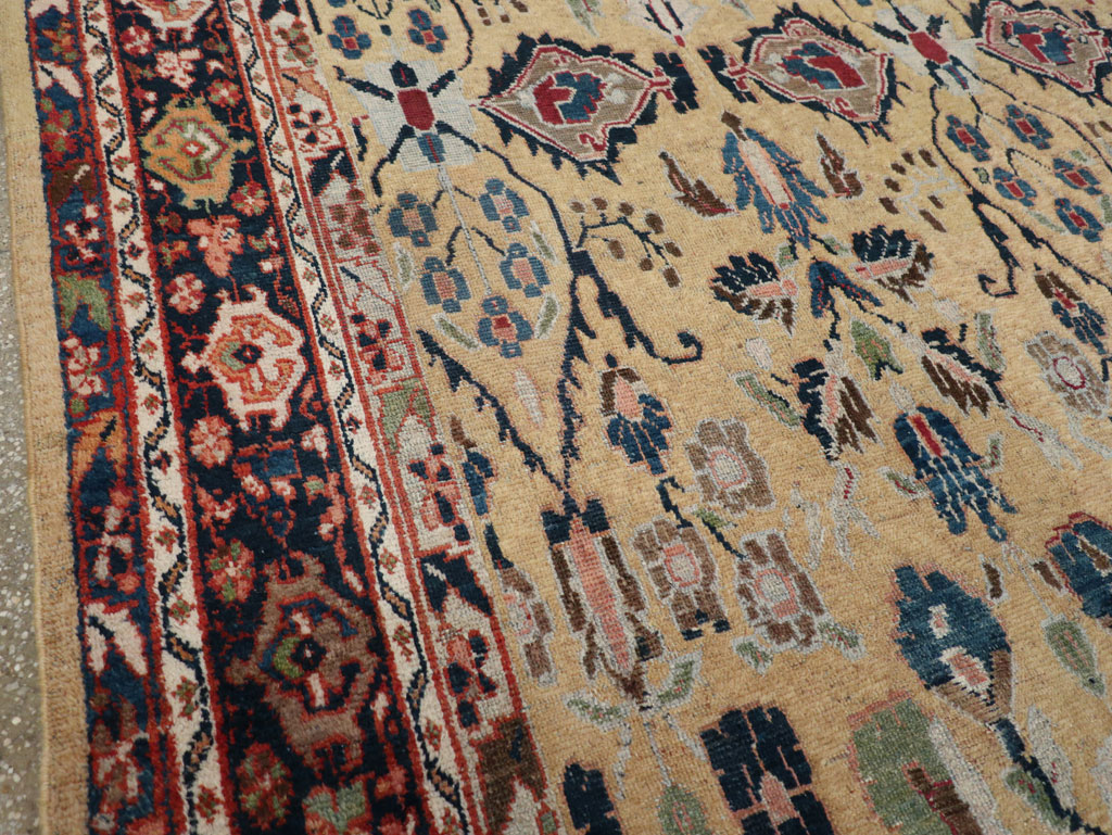 Antique Persian Mahal Room Size Carpet, No.30147 - Galerie Shabab