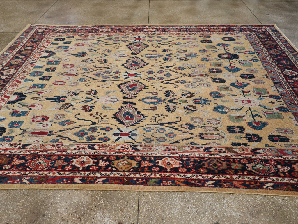 Antique Persian Mahal Room Size Carpet, No.30147 - Galerie Shabab