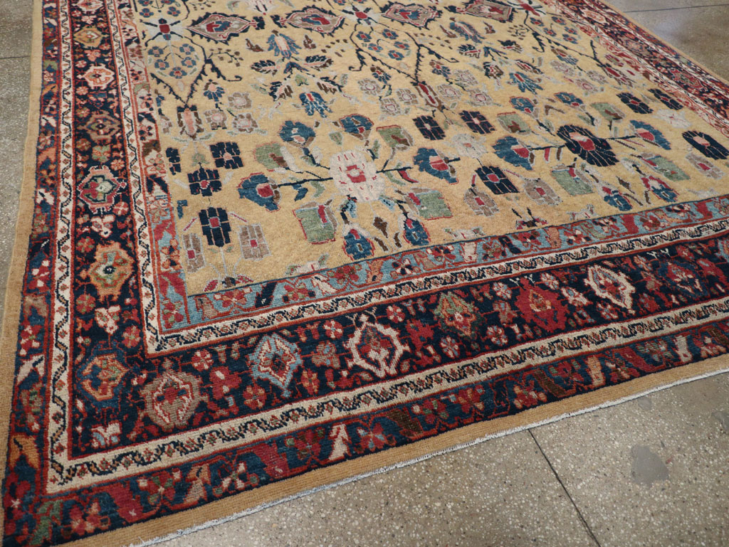 Antique Persian Mahal Room Size Carpet, No.30147 - Galerie Shabab