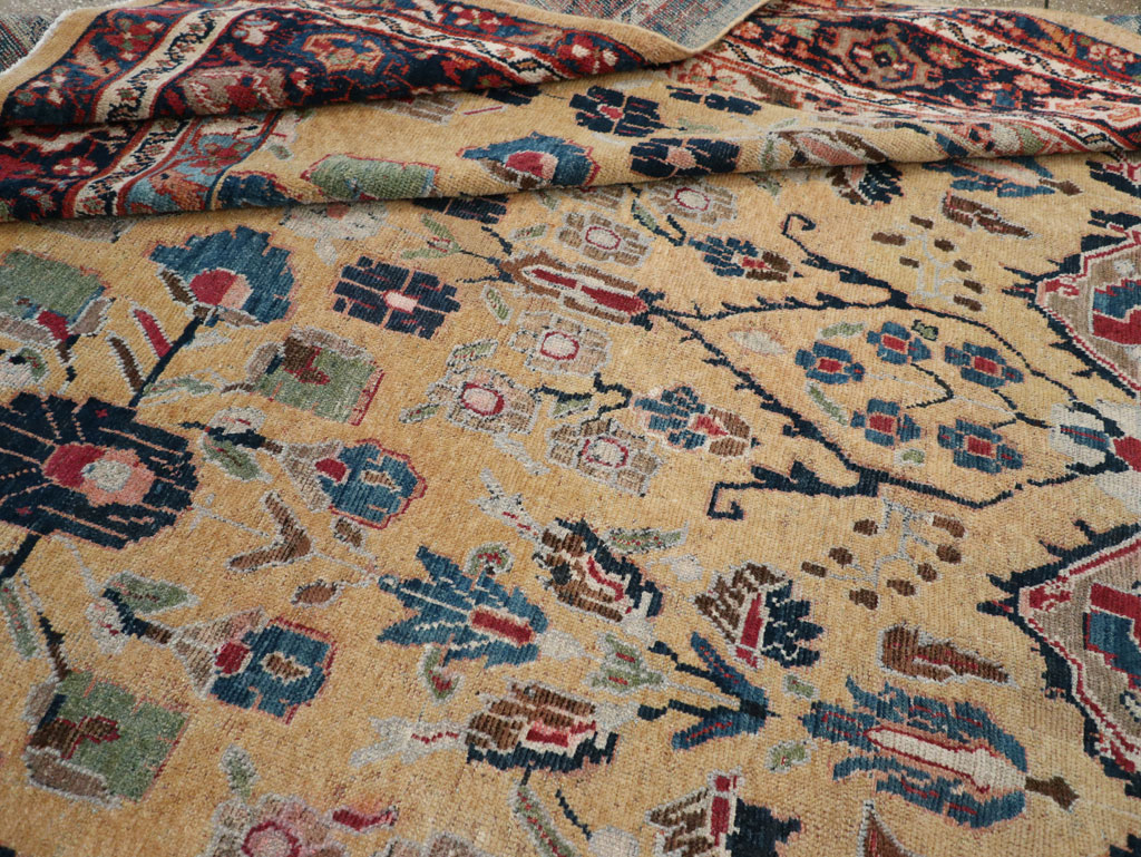 Antique Persian Mahal Room Size Carpet, No.30147 - Galerie Shabab