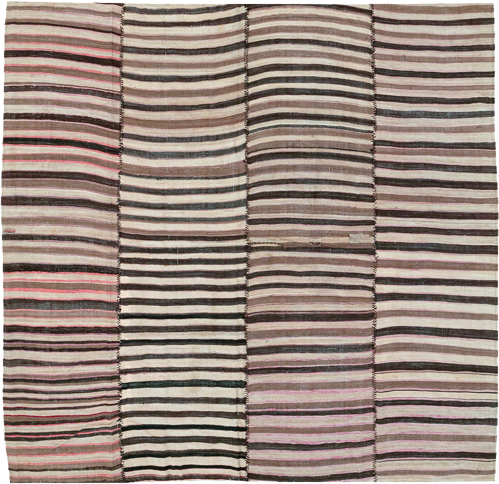 Vintage Persian Flatweave Kilim Accent Carpet, No.30148 - Galerie Shabab