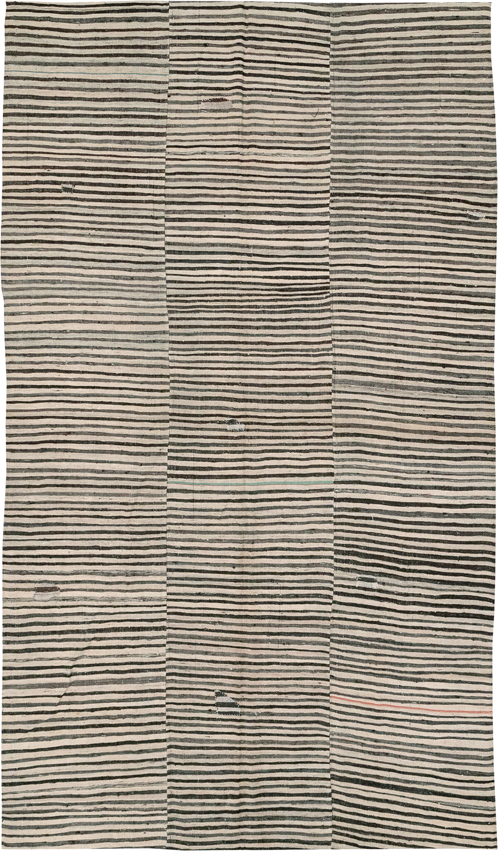 Vintage Persian Flatweave Kilim Room Size Carpet, No.30153 - Galerie Shabab