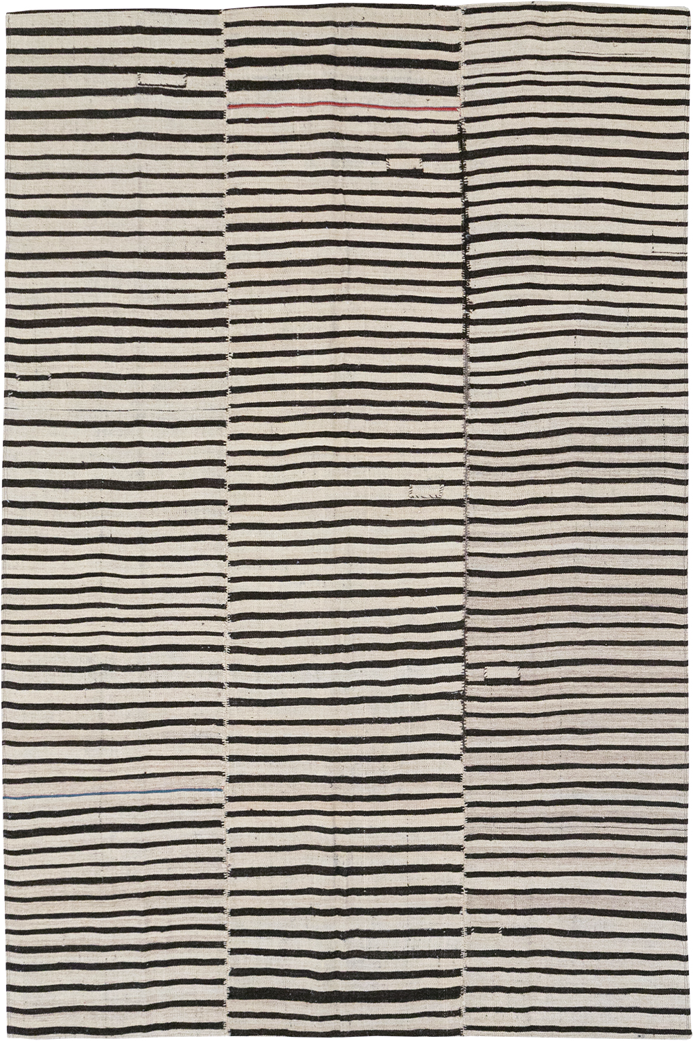 Vintage Persian Flatweave Kilim Accent Rug, No.30157 - Galerie Shabab