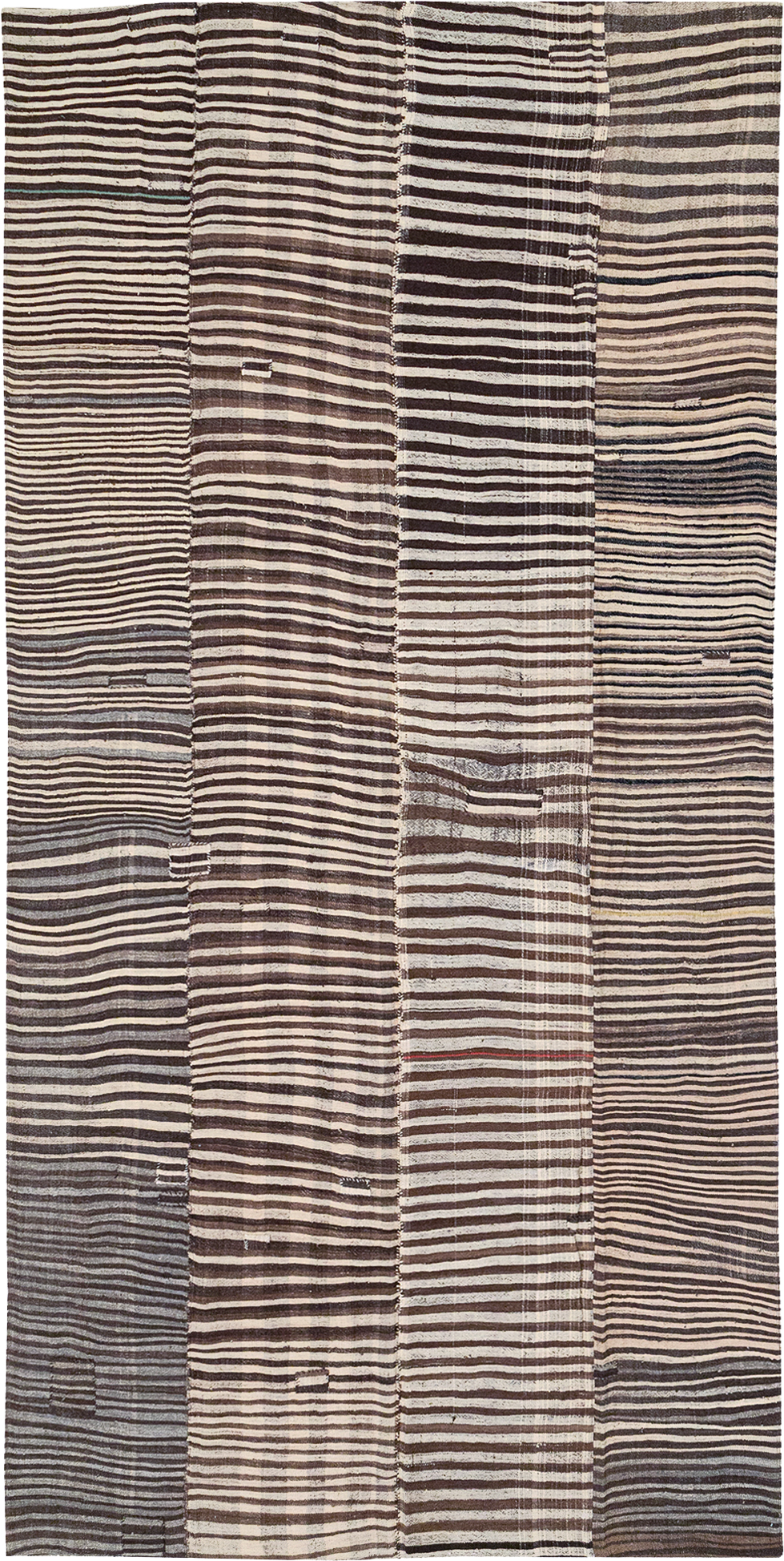 Vintage Persian Flatweave Kilim Room Size Carpet, No.30161 - Galerie Shabab