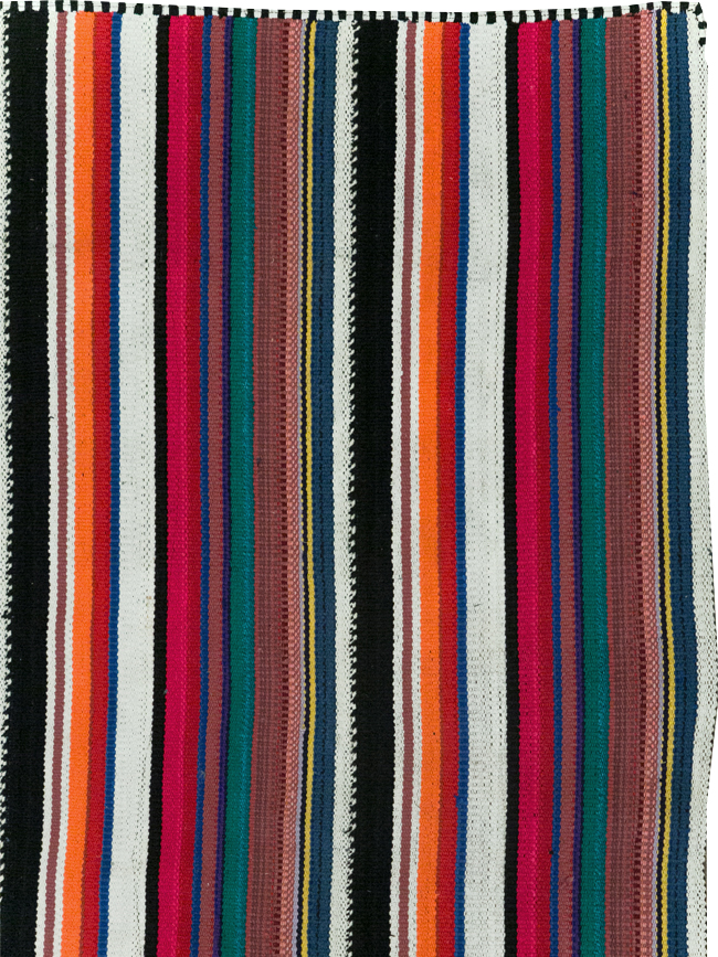 Vintage Turkish Flatweave Kilim Accent Rug, No.30165 - Galerie Shabab