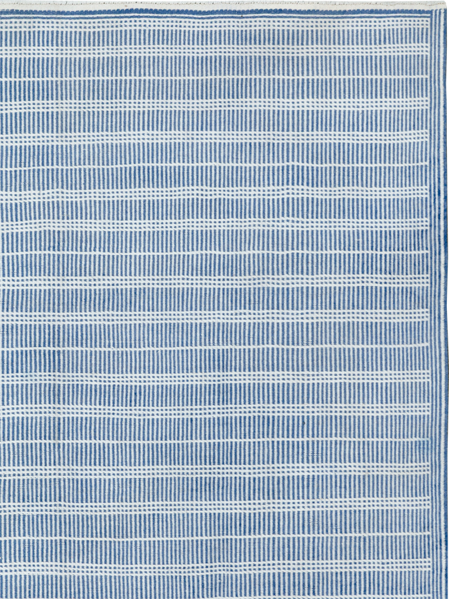 Modern Turkish Flatweave Kilim Accent Rug, No.30170 - Galerie Shabab