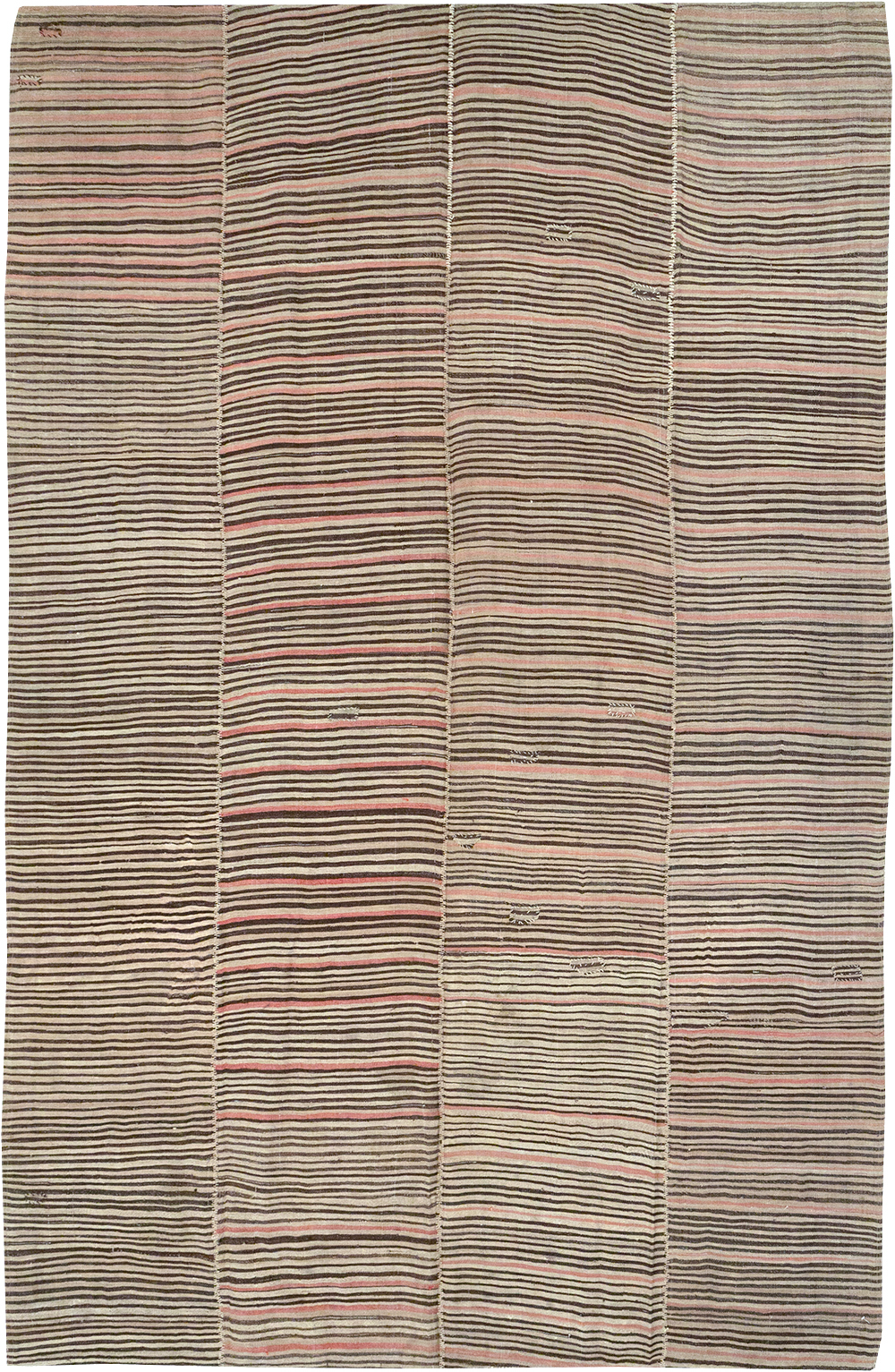 Vintage Persian Flatweave Kilim Room Size Carpet, No.30171 - Galerie Shabab
