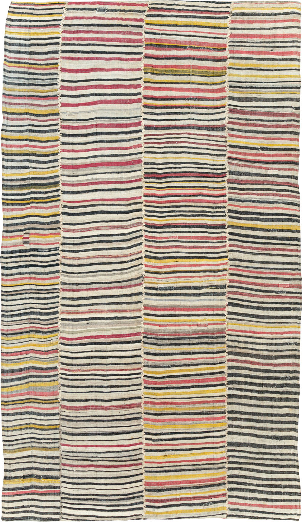 Vintage Persian Flatweave Kilim Accent Rug, No.30174 - Galerie Shabab